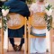 Church Chair Back Floral with Eucalyptus Leaves and Ribbons Ceremony Party